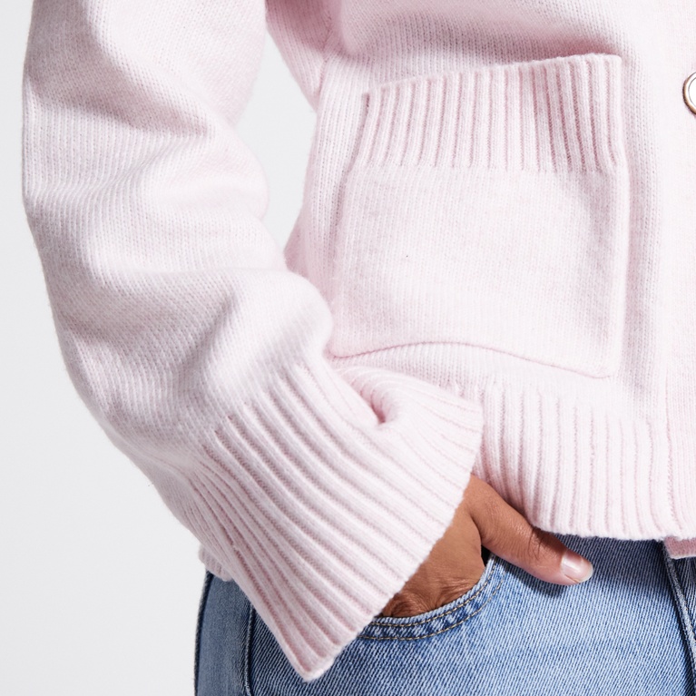 Fitted cardigan "Sabrina" Light Pink